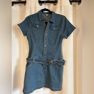 Haute Monde Blue Denim Dress